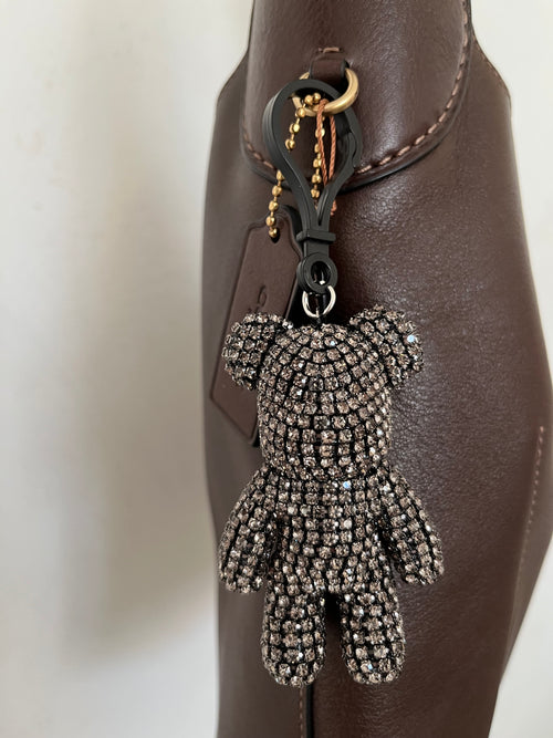 Brown Crystals Cute Bear Charm